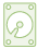 Hard drive shredding icon